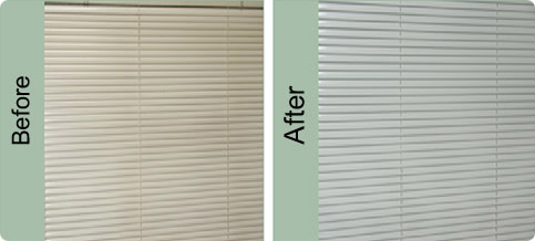 blind cleaning before & after